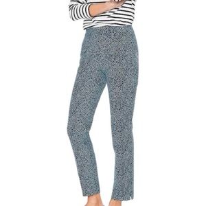 Boden Blue Polka Dot Pants Women’s Size 16L Stretch Cotton Trousers UK20L